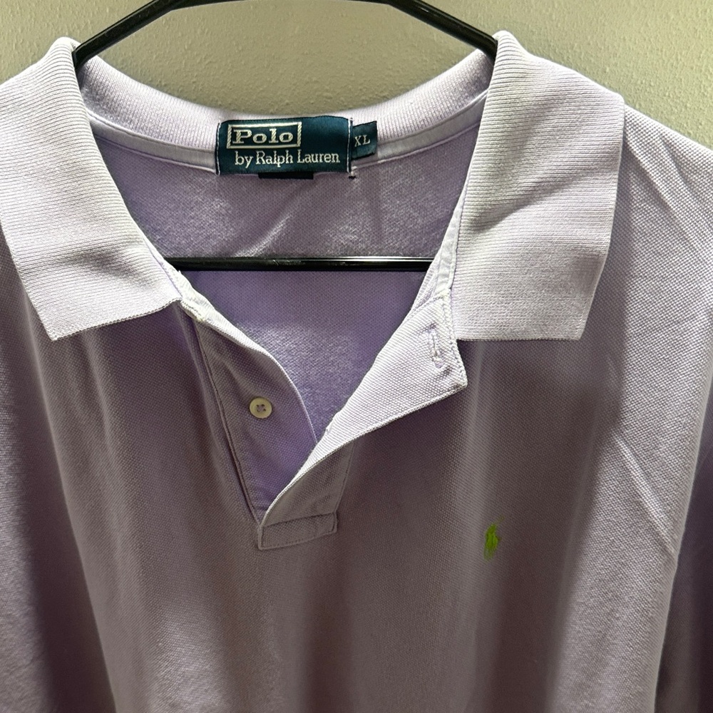 Polo by Ralph Lauren Men's Light Purple Polo Shirt